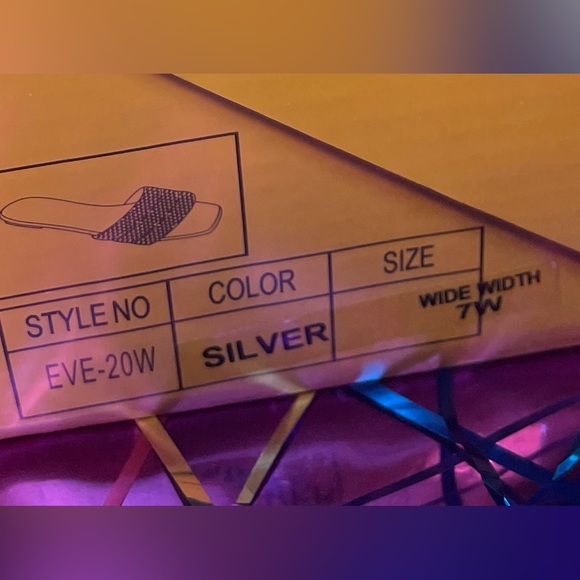 Wide Width Fit Rhinestone Sandals - Picture 8 of 11